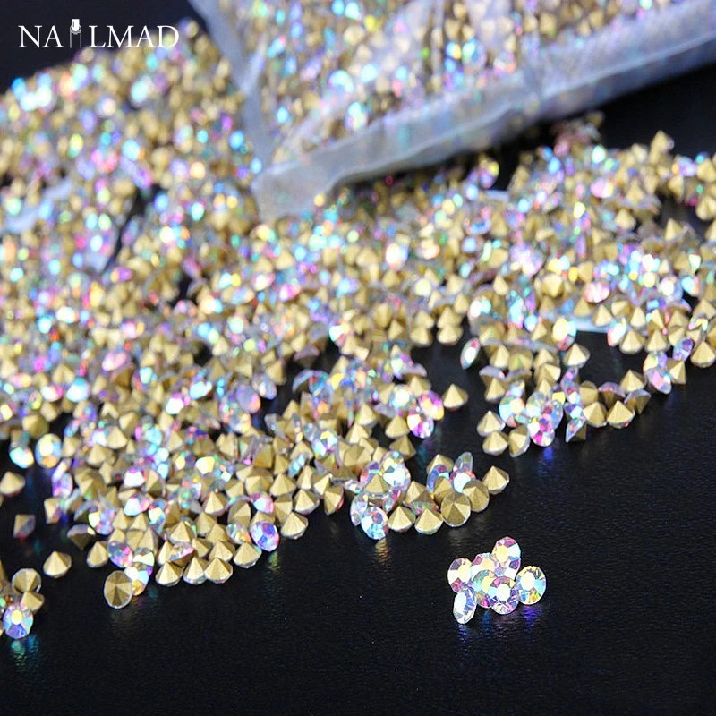 1400pcs 1.3mm Dazzling AB color Nail Rhinestones Mini Pointed Bottom Crystal Stones Nail Art Decoration DIY Nail Tools SS3
1400pcs 1.3mm Dazzling AB color Nail Rhinestones Mini Pointed Bottom Crystal Stones Nail Art Decoration DIY Nail Tools SS3