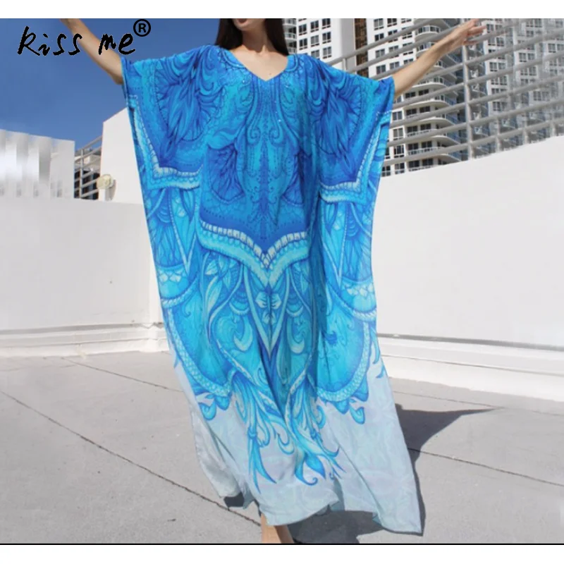 Floral Long Beach Dress Loose Bikini Cover Up Casual Beach Wear Dress Kaftan Tunic Swimsuit Cover Up Summer Sun Protect
Floral Long Beach Dress Loose Bikini Cover Up Casual Beach Wear Dress Kaftan Tunic Swimsuit Cover Up Summer Sun Protect