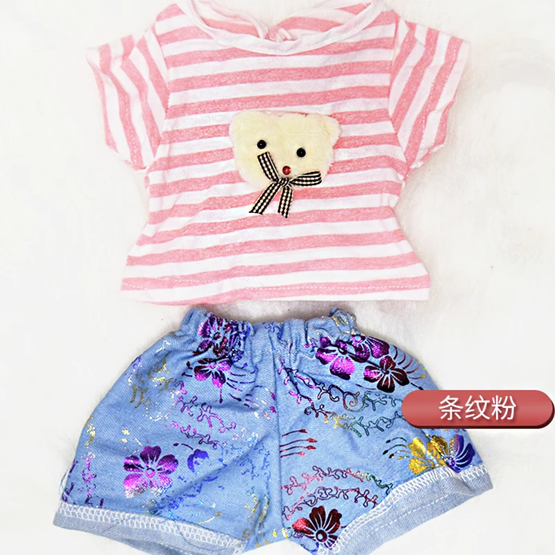 

18inch CLOTH jean doll accessory Girl Clothes 43cm-48cm Dress Children Gift boneca Baby reborn kid Clothes Accessories