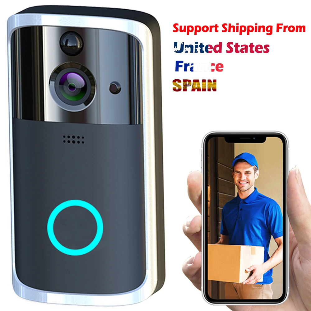 M7 Smart WiFi Video Doorbell Camera Visual Intercom with Chime Night vision IP Door Bell Wireless Home Security Camera
M7 Smart WiFi Video Doorbell Camera Visual Intercom with Chime Night vision IP Door Bell Wireless Home Security Camera