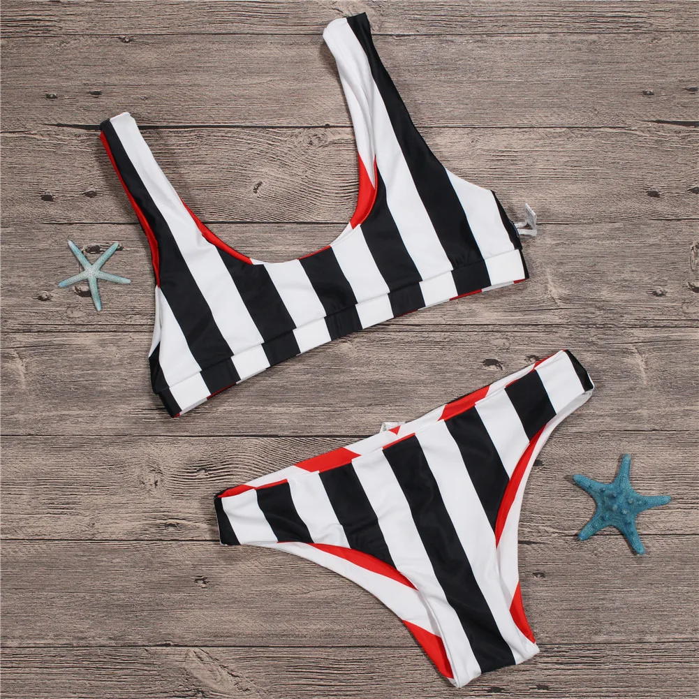 2018 Sexy Bikini Women Women Printed Black White Red Bikini Top Sexy Swimwear Swimsuit Biquini Beachwear 
2018 Sexy Bikini Women Women Printed Black White Red Bikini Top Sexy Swimwear Swimsuit Biquini Beachwear