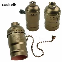 Aluminum E27 Edison Vintage Retro Lamp Base Holder Pendant Bulb Light Screw Socket Antique Lamp Accessories Lamp Bases image