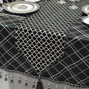 Custom Made Table Runner Cover with Tassel 30 x 180 200 220 240cm 30 x 40 45cm Placemat Hot Silver Plaid Black
Custom Made Table Runner Cover with Tassel 30 x 180 200 220 240cm 30 x 40 45cm Placemat Hot Silver Plaid Black