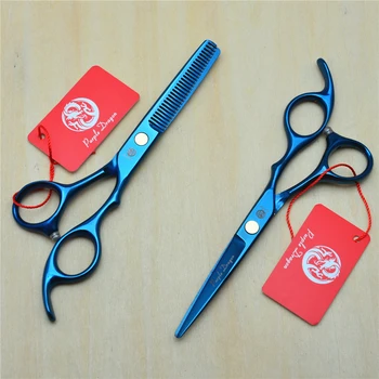 5.5'' 16cm Purple Dragon 440C Blue Colour Professional Human Hair Scissors Hairdressing Cutting Shears Thinning Scissors Z1005
5.5'' 16cm Purple Dragon 440C Blue Colour Professional Human Hair Scissors Hairdressing Cutting Shears Thinning Scissors Z1005