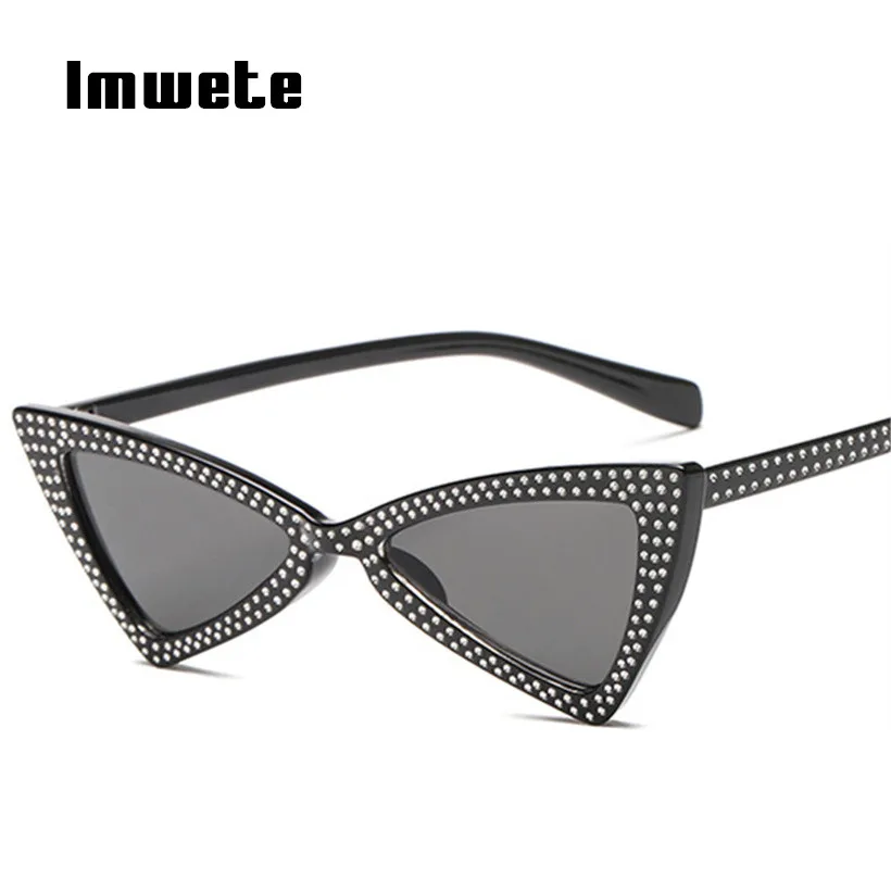 Imwete Rinestone Triangle Sunglasses Women Luxury Brand Designer Vintage Cat Eye Sun Glasses Ladies Black Pink Eyewear UV400
Imwete Rinestone Triangle Sunglasses Women Luxury Brand Designer Vintage Cat Eye Sun Glasses Ladies Black Pink Eyewear UV400