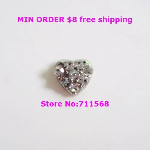 7MM Crystal Heart Floating Charms Heart Charm Pendant For Floating Locket Accessories
7MM Crystal Heart Floating Charms Heart Charm Pendant For Floating Locket Accessories