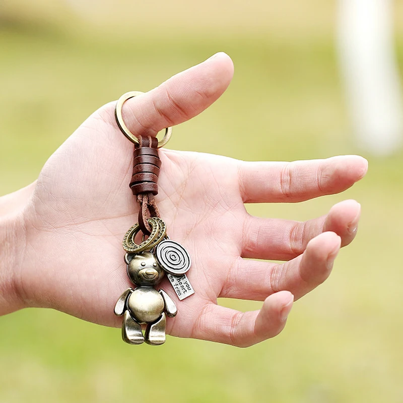 Vintage Keychains Key Rings Fashion Tag Pendant Metallic Bear Cute Cartoon Leather Bag Accessories Charms Ornament Jewelry S2357
Vintage Keychains Key Rings Fashion Tag Pendant Metallic Bear Cute Cartoon Leather Bag Accessories Charms Ornament Jewelry S2357