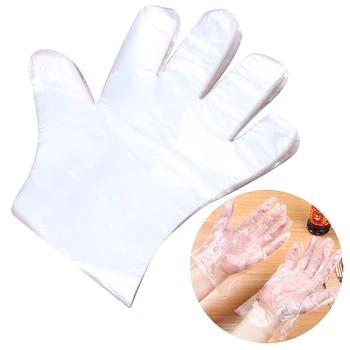 100pcs/Lot Disposable Food Prep Gloves Restaurant BBQ Transparent One-off PE Gloves Kitchen Accessories 
100pcs/Lot Disposable Food Prep Gloves Restaurant BBQ Transparent One-off PE Gloves Kitchen Accessories