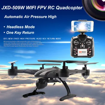 JXD 509W WIFI FPV RC Quadcopter RTF 2.4Ghz with 0.3MP Camera Headless Mode One Key Return
JXD 509W WIFI FPV RC Quadcopter RTF 2.4Ghz with 0.3MP Camera Headless Mode One Key Return