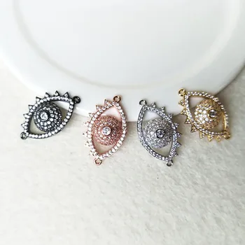 10Pcs CZ crystal Boho Eye Double Bails Charm,CZ zircon Micro pave Connector,Jewelry Finding DIY Bracelet necklace making CT133
10Pcs CZ crystal Boho Eye Double Bails Charm,CZ zircon Micro pave Connector,Jewelry Finding DIY Bracelet necklace making CT133