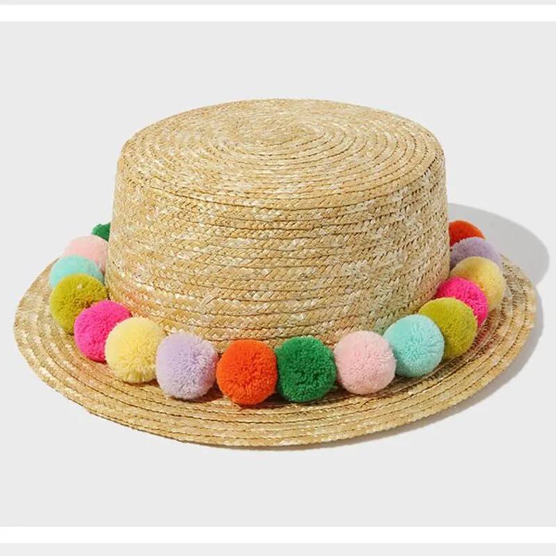 2016 New Seven Rainbow Colored Plush Ball Fashion Women's Sun Hats Hawaiian Vacation Leisure Sentiment Lovely Fresh Straw Hat
2016 New Seven Rainbow Colored Plush Ball Fashion Women's Sun Hats Hawaiian Vacation Leisure Sentiment Lovely Fresh Straw Hat