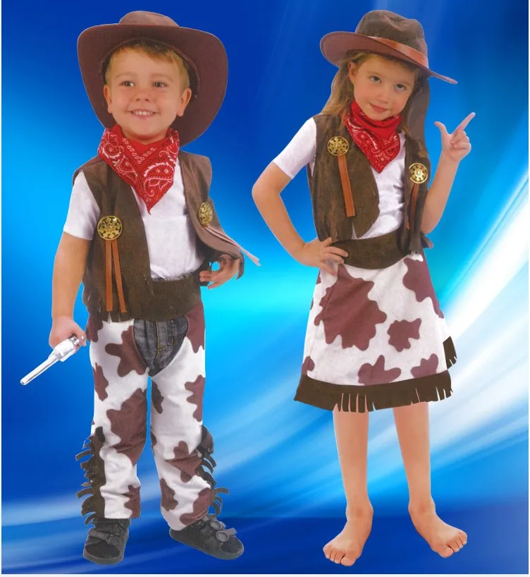 halloween costume for children boy &girl cosplay western male cowboy costume Cowgirl costumecarnival dress up clothes
halloween costume for children boy &girl cosplay western male cowboy costume Cowgirl costumecarnival dress up clothes