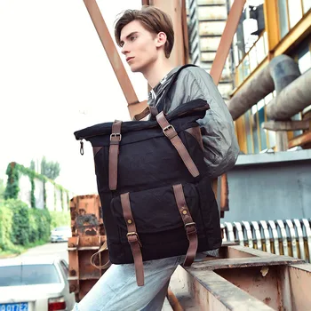 17 INCH Large Capacity Retro Sporty Mountain Climbing Backpack High Qaulity Men Vintage Waterproof Wax Canvas Travel Backpack
17 INCH Large Capacity Retro Sporty Mountain Climbing Backpack High Qaulity Men Vintage Waterproof Wax Canvas Travel Backpack