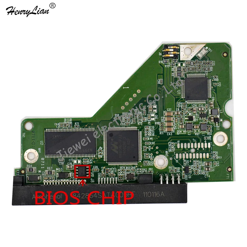 Логическая плата HENRYLIAN (JIEWEI)HDD PCB 2060-771698-002 REV A/P1 3 5 SATA восстановление данных