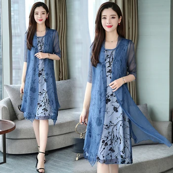 Plus Size 4xl Women's Summer Suit Floral Print Dress Female Vestido De Festa Elegant Conjunto Feminino Woman Suit Ukraine
Plus Size 4xl Women's Summer Suit Floral Print Dress Female Vestido De Festa Elegant Conjunto Feminino Woman Suit Ukraine