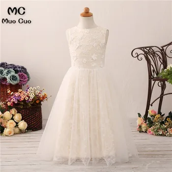 New 2018 Lace Flower Girl Dresses For Weddings Sleeveless First Communion Dresses For Girls Pageant Dresses White Ivory
New 2018 Lace Flower Girl Dresses For Weddings Sleeveless First Communion Dresses For Girls Pageant Dresses White Ivory