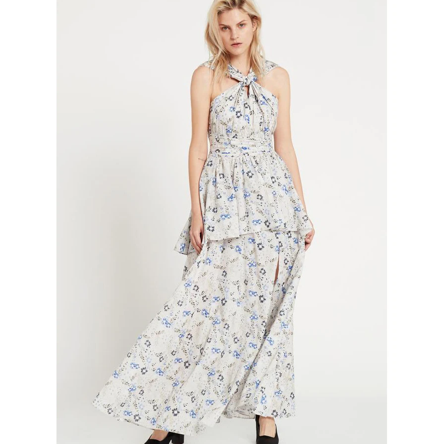 Wildflower Print Cotton Maxi Dress Cross strap dress Women's Sleeveless Tank Dress Sexy Collar Bohemian Party Long Dress
Wildflower Print Cotton Maxi Dress Cross strap dress Women's Sleeveless Tank Dress Sexy Collar Bohemian Party Long Dress
