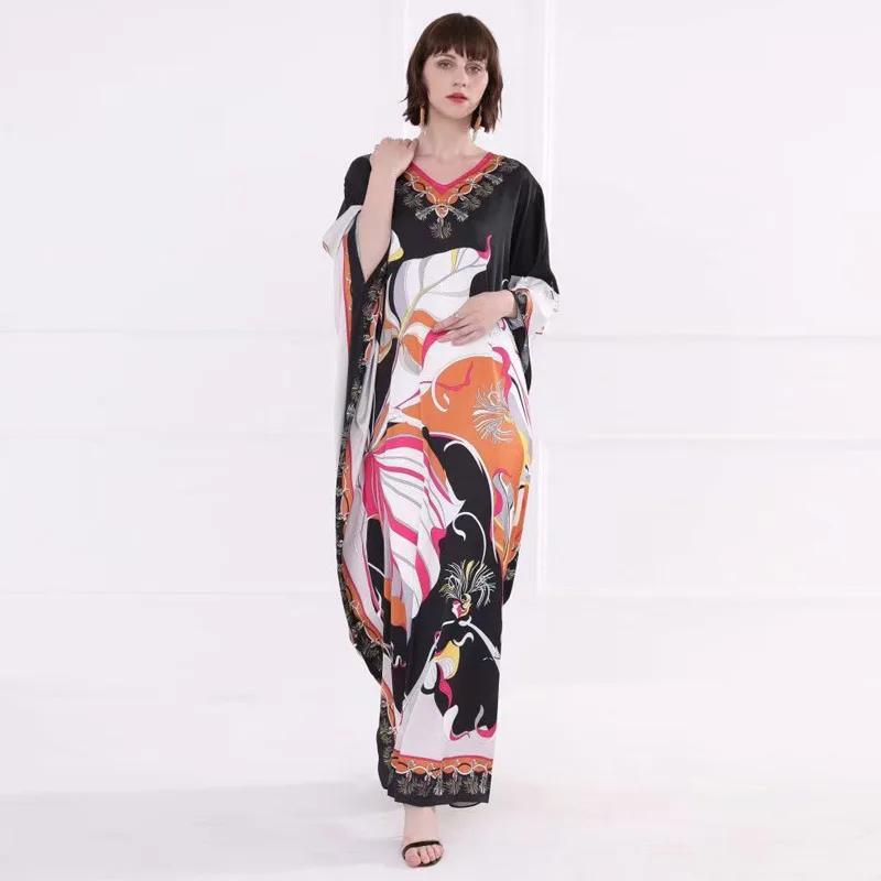 XF S~5XL Boho Long Maxi Dress V-Neck Print Bat Sleeve Loose Comfortable Droop High Quality Summer New Women'S Floor Length Dress
XF S~5XL Boho Long Maxi Dress V-Neck Print Bat Sleeve Loose Comfortable Droop High Quality Summer New Women'S Floor Length Dress