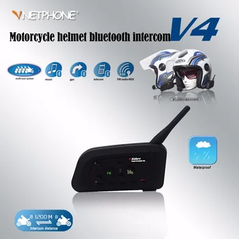 Vnetphone V4 1200m motorcycle helmet bluetooth interphone headset 4 riders bt intercom with FM radio
Vnetphone V4 1200m motorcycle helmet bluetooth interphone headset 4 riders bt intercom with FM radio