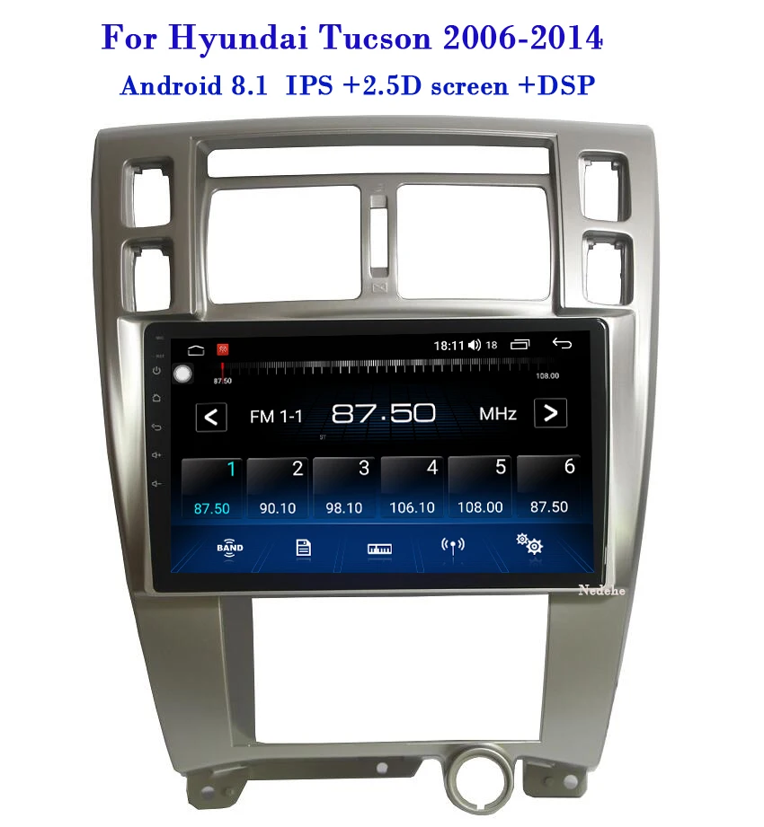 8 core DSP 4G+64G Car radio Multimedia dvd player 10.1" android 8.1 For Hyundai Tucson 2006-2014 stereo gps audio tape recorder
8 core DSP 4G+64G Car radio Multimedia dvd player 10.1" android 8.1 For Hyundai Tucson 2006-2014 stereo gps audio tape recorder