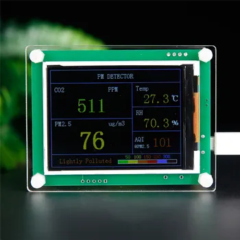 2.8" LCD Carbon Dioxide CO2 Indoor Car Inernal Durable PM1.0 PM2.5 PM10 Tester High Quality Test Temperature Humidity#291102
2.8" LCD Carbon Dioxide CO2 Indoor Car Inernal Durable PM1.0 PM2.5 PM10 Tester High Quality Test Temperature Humidity#291102