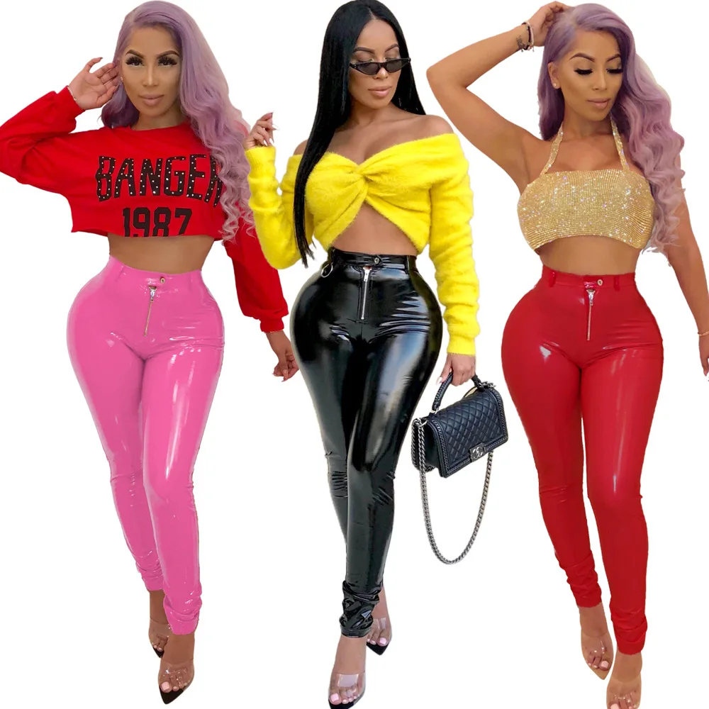 Zmvkgsoa High Waist Women Velvet Thick Female Stretchy PU Leather Pants Skinny Warm Winter Slim Pencil Trousers XXXL Y11130
Zmvkgsoa High Waist Women Velvet Thick Female Stretchy PU Leather Pants Skinny Warm Winter Slim Pencil Trousers XXXL Y11130