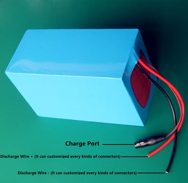 Image Super power lithium battery free shipping with 67.2v 2A charger for 60v 20ah scooter battery pack