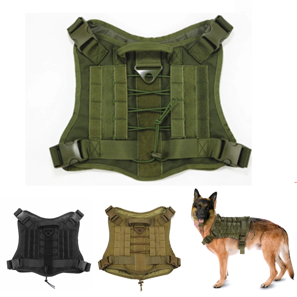 Military Tactical Dog Harness K9 Working Dog Vest Nylon Bungee Leash Lead Training Running For Medium Large Dogs 
Military Tactical Dog Harness K9 Working Dog Vest Nylon Bungee Leash Lead Training Running For Medium Large Dogs