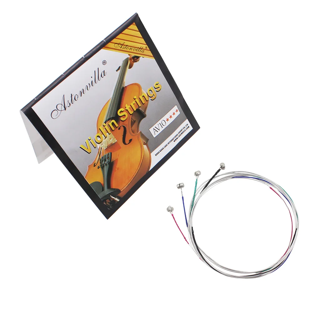 4pcs A Set of Violin Strings E-A-D-G Steel Core Nickel Silver Wound Exquisite Stringed Instrument Parts Accessories
4pcs A Set of Violin Strings E-A-D-G Steel Core Nickel Silver Wound Exquisite Stringed Instrument Parts Accessories