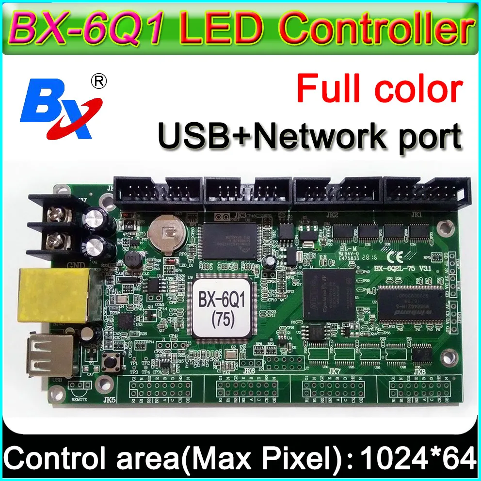 BX-6Q1 Asynchronous full-color LED display controller, Support U disk to send programs, Support AVI format video paly,
BX-6Q1 Asynchronous full-color LED display controller, Support U disk to send programs, Support AVI format video paly,