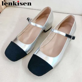 Lenkisen 2019 concise style mixed colors natural leather chunky med heels square toe preppy British style buckle strap pumps L52
Lenkisen 2019 concise style mixed colors natural leather chunky med heels square toe preppy British style buckle strap pumps L52