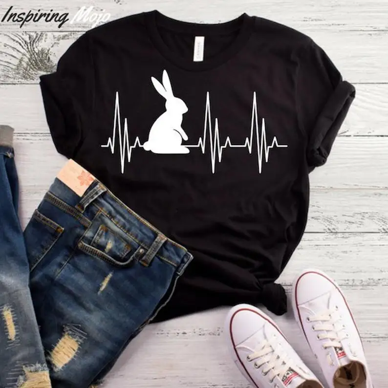 Bunny Heartbeat Print Women tshirt Cotton Casual Funny t shirt For Lady Yong Girl Top Tee Hipster Drop Ship S-447
Bunny Heartbeat Print Women tshirt Cotton Casual Funny t shirt For Lady Yong Girl Top Tee Hipster Drop Ship S-447