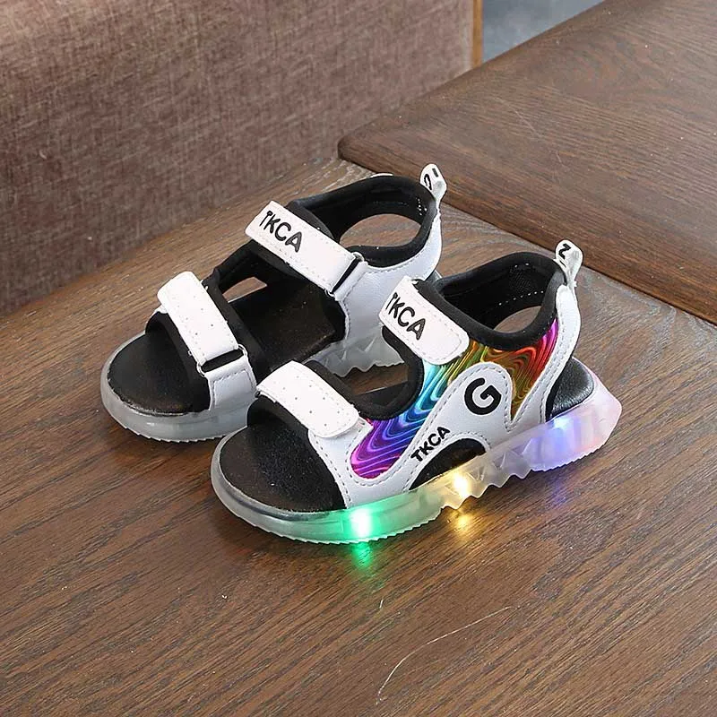 Led luminous boys girls Light Kids Sandals Fashion Illuminate Shoes Non-slip Children Shoes Soft Sandals
Led luminous boys girls Light Kids Sandals Fashion Illuminate Shoes Non-slip Children Shoes Soft Sandals