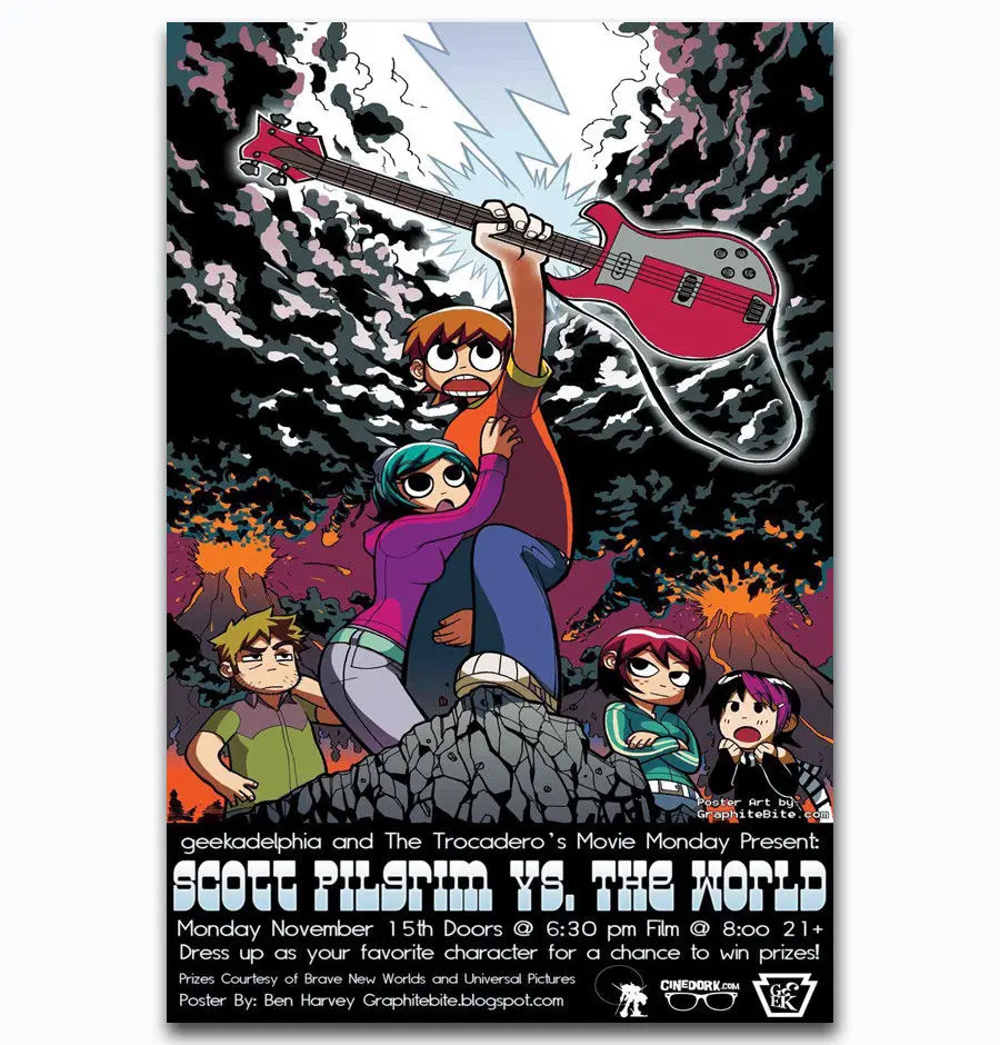 Hot New Scott Pilgrim Custom Love Comic-Silk Art Poster Wall Sticker Decoration Gift
Hot New Scott Pilgrim Custom Love Comic-Silk Art Poster Wall Sticker Decoration Gift