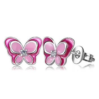 XIYANIKE 925 Silver Double-layer Butterfly Stud Earrings Sweet Pink Enamel Cute Stud Earrings For Women Wedding Jewelry Gift New
XIYANIKE 925 Silver Double-layer Butterfly Stud Earrings Sweet Pink Enamel Cute Stud Earrings For Women Wedding Jewelry Gift New