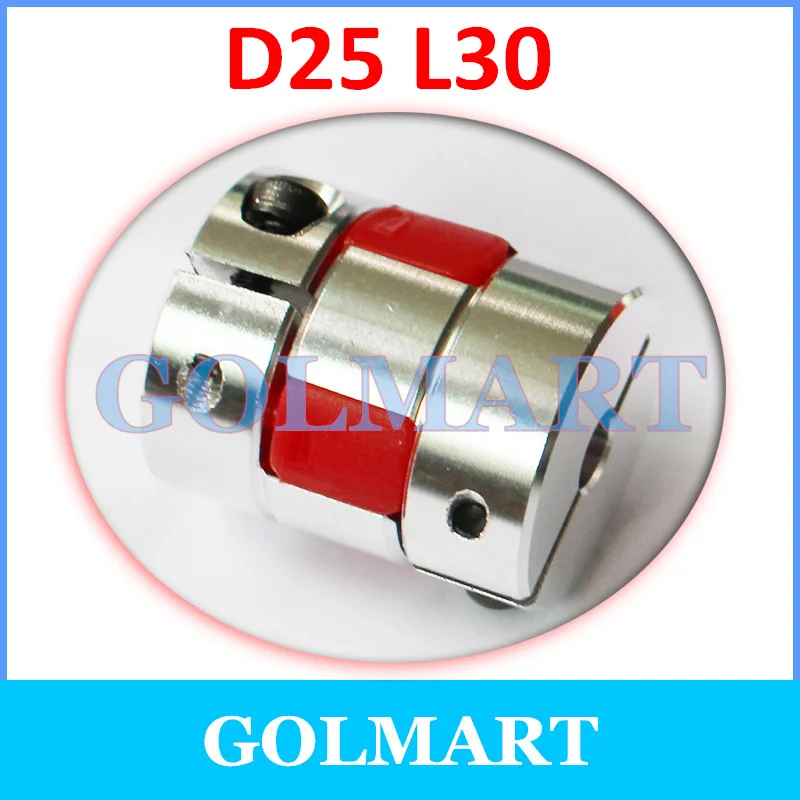 

1pc CNC Motor Jaw Shaft Coupler Flexible Spider plum Coupling D25 L30 4mm 5mm 6mm 6.35mm 7mm 8mm 9mm 9.525mm 10 12 12.7mm