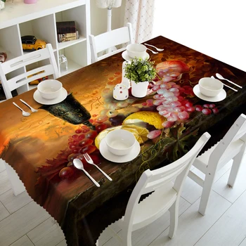 3D Wine Label Grape Pattern Tablecloth Thick Polyester Rectangular Banquet Outdoor Table Cloth Decoration Custom Size
3D Wine Label Grape Pattern Tablecloth Thick Polyester Rectangular Banquet Outdoor Table Cloth Decoration Custom Size