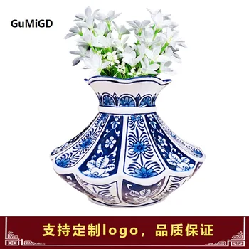 decorations for home Chinese Blue and White Flower Arrangement of Jingdezhen Ceramics wedding decoration
decorations for home Chinese Blue and White Flower Arrangement of Jingdezhen Ceramics wedding decoration