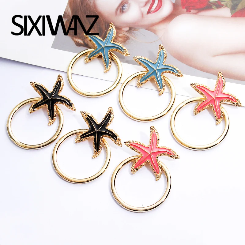 Gold Color Alloy Geometric Dangle Earring Za Wedding Statement Jewelry 2019 Ocean Style Starfish Shape Drop Earring For Women
Gold Color Alloy Geometric Dangle Earring Za Wedding Statement Jewelry 2019 Ocean Style Starfish Shape Drop Earring For Women