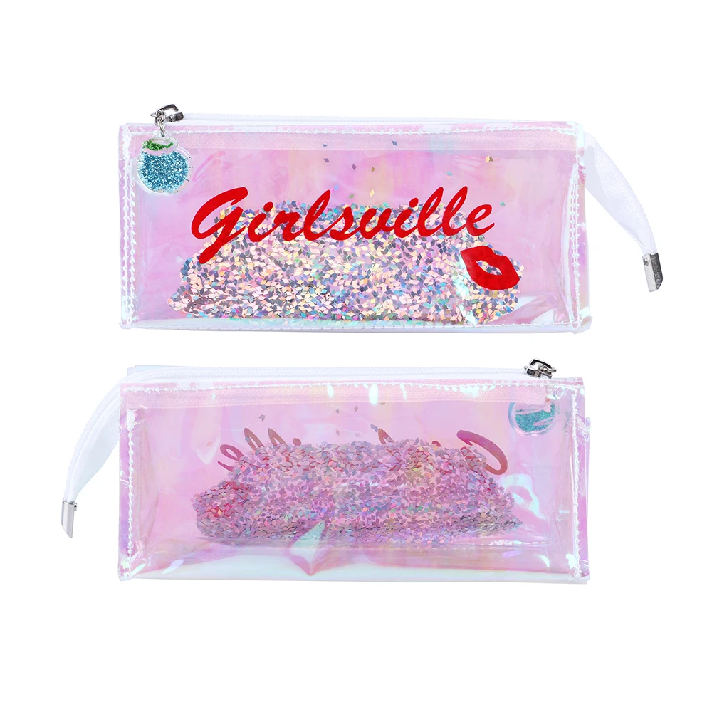 Fashion Laser Star Sequins Quicksand Pen Bag Lip Cosmetic Bag Makeup Pouch Gesture Pencil Case Coin Purse
Fashion Laser Star Sequins Quicksand Pen Bag Lip Cosmetic Bag Makeup Pouch Gesture Pencil Case Coin Purse