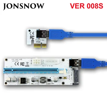 JONSNOW 008S PCI-E Riser Express Right Angle 1X 4x 8x 16x Extender Adapter Card PCIe 4PIN Molex 6PIN SATA For BTC bitcoin mining
JONSNOW 008S PCI-E Riser Express Right Angle 1X 4x 8x 16x Extender Adapter Card PCIe 4PIN Molex 6PIN SATA For BTC bitcoin mining