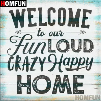 HOMFUN Full Square/Round Drill 5D DIY Diamond Painting "Welcome Home" 3D Diamond Embroidery Cross Stitch Home Decor A18570
HOMFUN Full Square/Round Drill 5D DIY Diamond Painting "Welcome Home" 3D Diamond Embroidery Cross Stitch Home Decor A18570