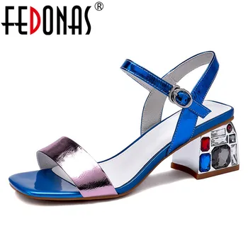 FEDONAS Fashion Mixed Colors Basic Office Lady Shoes Woman Summer Genuine Leather Buckle High Heels Wedding Shoes Women Sandals
FEDONAS Fashion Mixed Colors Basic Office Lady Shoes Woman Summer Genuine Leather Buckle High Heels Wedding Shoes Women Sandals