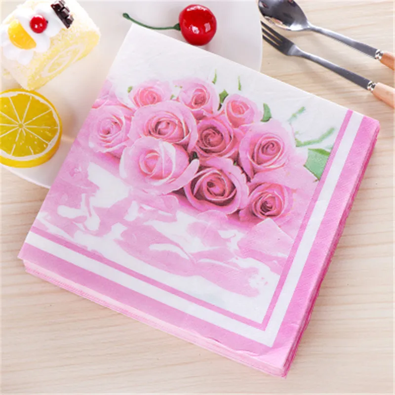 20Pcs/lot 3-Layer Flowers Paper Napkins For Decoupage For Baby Shower Birthday Wedding Party Decorations Kids Boy Girl
20Pcs/lot 3-Layer Flowers Paper Napkins For Decoupage For Baby Shower Birthday Wedding Party Decorations Kids Boy Girl