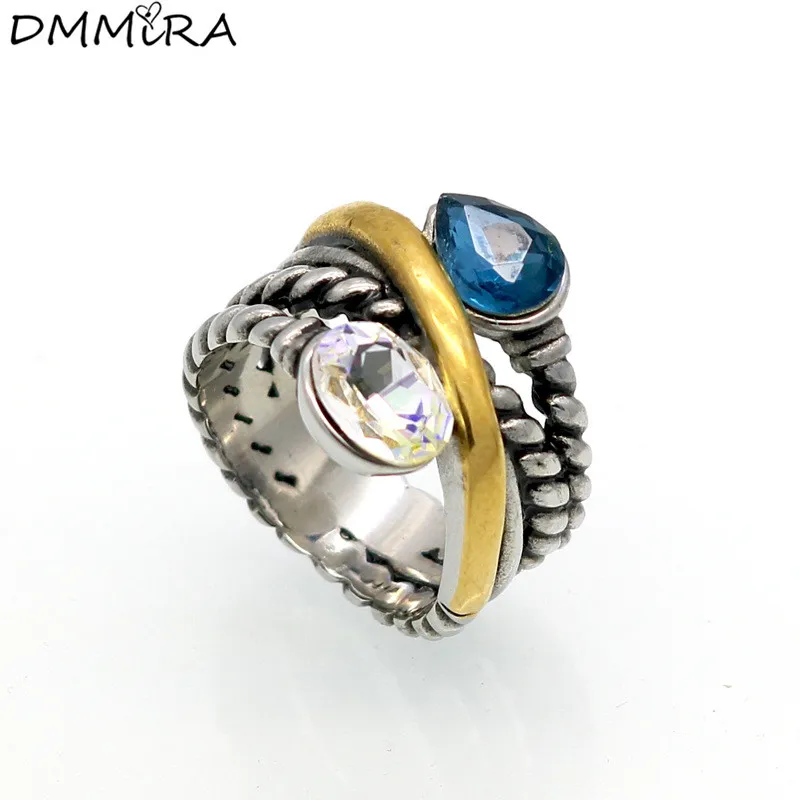 Fashion Twisted Vintage Rings Retro Black Stainless Steel Water Drop Crystal Zirconia Rings Jewelry For Women
Fashion Twisted Vintage Rings Retro Black Stainless Steel Water Drop Crystal Zirconia Rings Jewelry For Women