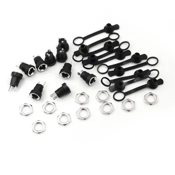 10Pcs 3 Size Plug + Pcs Socket + Waterproof Cap Black DC Power Jack Socket Female Panel Mount Connector
10Pcs 3 Size Plug + Pcs Socket + Waterproof Cap Black DC Power Jack Socket Female Panel Mount Connector