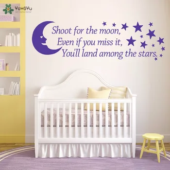 YOYOYU Vinyl Wall Decal "Shoot For The Moon" Stars Statement Interior Baby Room Bedroom Decoration Stickers FD161
YOYOYU Vinyl Wall Decal "Shoot For The Moon" Stars Statement Interior Baby Room Bedroom Decoration Stickers FD161