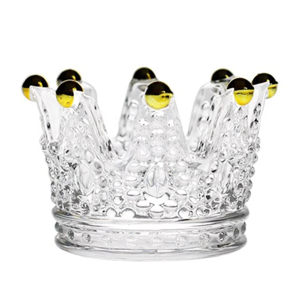 Cute Crystal Glass Candlestick Crown Cigarette Ashtray Candle Holder for Home Car 2019ing
Cute Crystal Glass Candlestick Crown Cigarette Ashtray Candle Holder for Home Car 2019ing