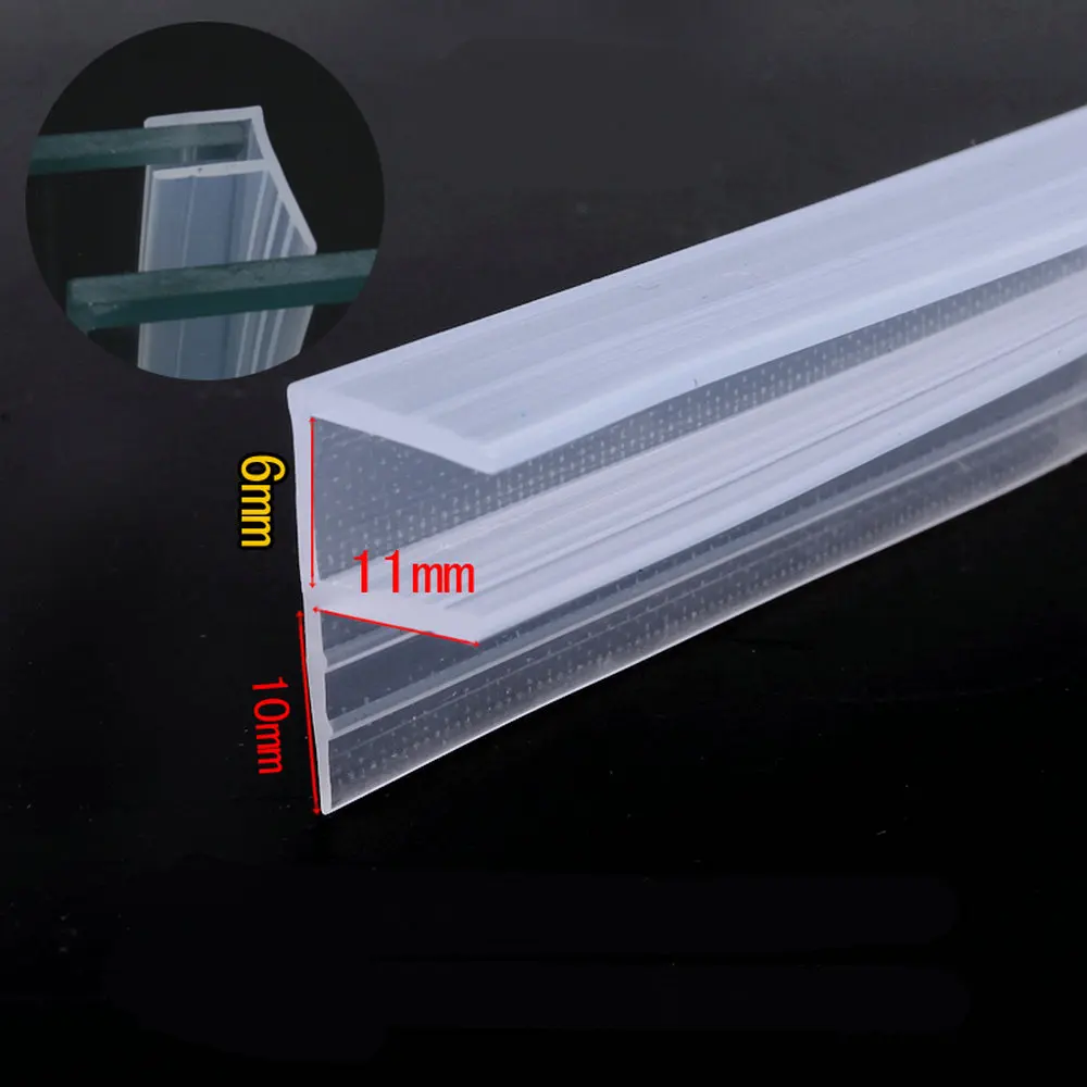 Draught Excluder Weatherstrip Draft Stopper Sealing Strip Frameless Screen Shower Stall Bathroom Door Window Balcony Seals
Draught Excluder Weatherstrip Draft Stopper Sealing Strip Frameless Screen Shower Stall Bathroom Door Window Balcony Seals