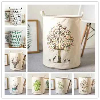 50*40cm New Dirty Clothes Baskets Cotton Linen Foldable Laundry Baskets For Toys Bra Organizer Barrel Groceries Storage Baskets
50*40cm New Dirty Clothes Baskets Cotton Linen Foldable Laundry Baskets For Toys Bra Organizer Barrel Groceries Storage Baskets